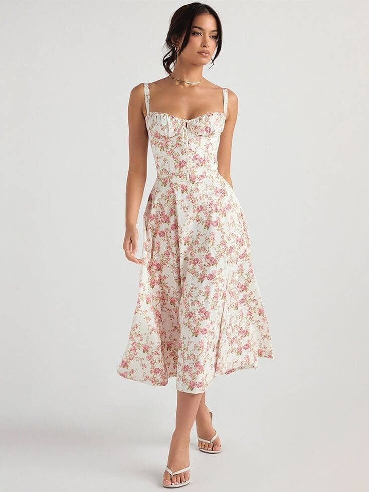 Gretchen - Midikleid mit Schnürung und Korsett