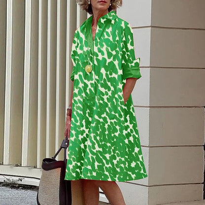 ALLISON - Langärmeliges Vintage-Kleid