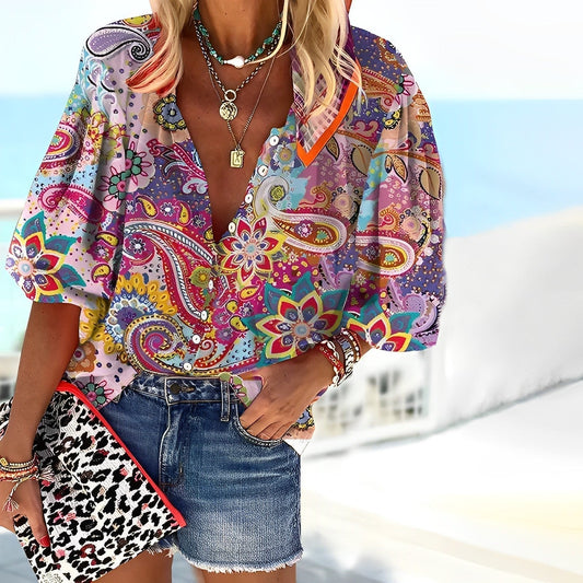 Kinsley - Shirt mit Mandala-Print