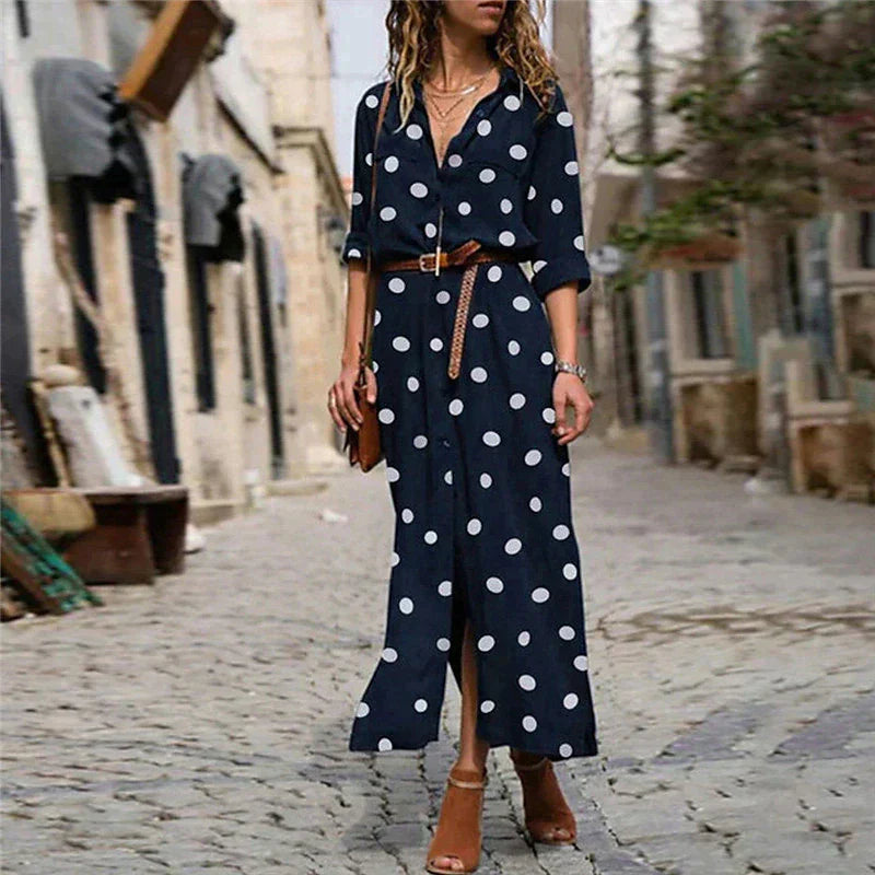 Freja - Modisches Kleid mit Punkten