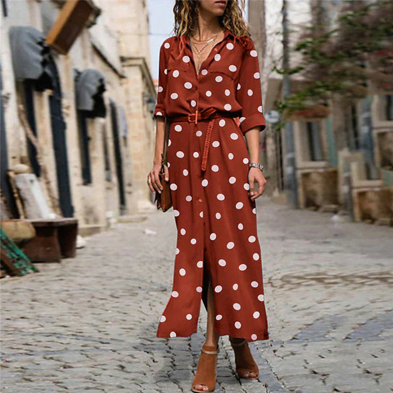 Freja - Modisches Kleid mit Punkten