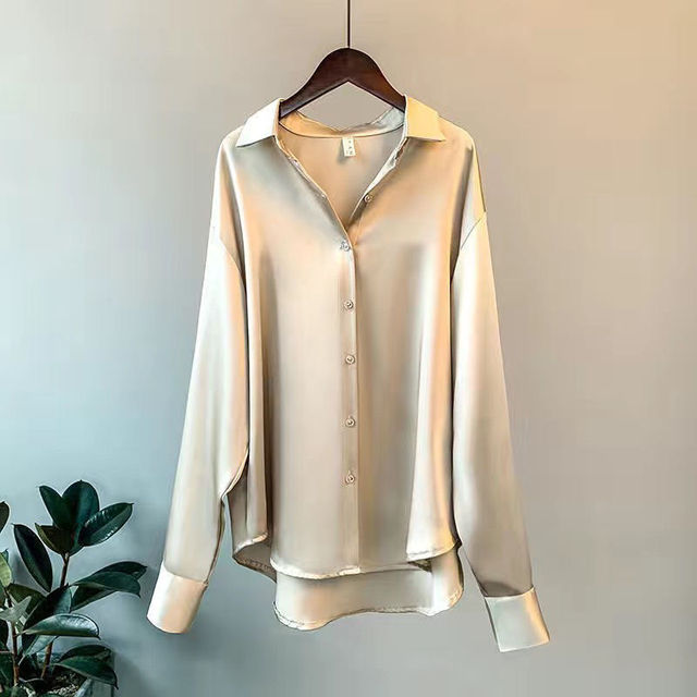 Addie - Satin-Damenhemd